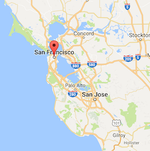 blank map of SF