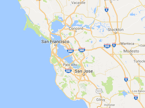 blank map of SF