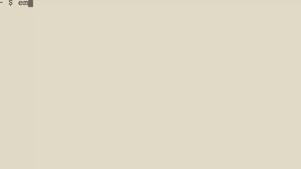 ember new in terminal animated